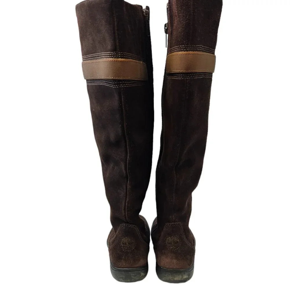 Timerbland x Smartwool Tall Boots Size 7 Leather Suede Brown - Picture 9 of 13